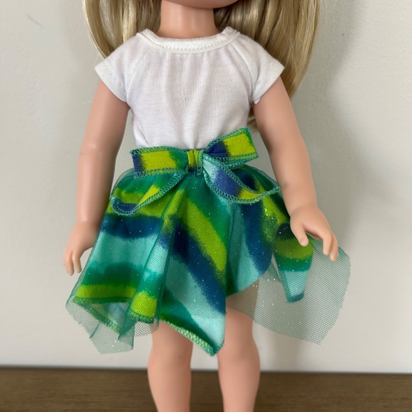 American Girl WellieWishers Camille 14.5" Doll Blonde Hair Blue Eyes with Outfit - Picture 4 of 8